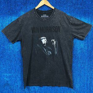Van Morrison Performing Live Show Folk Rock Legend Tee XL